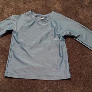 Old Navy Kids Light Blue Long-Sleeve Swim Top